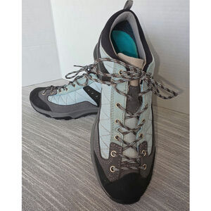 Asolo Pipe GV GORE-TEX Women's Hiking Running Shoes Lt. Blue & Grey Suede Upper